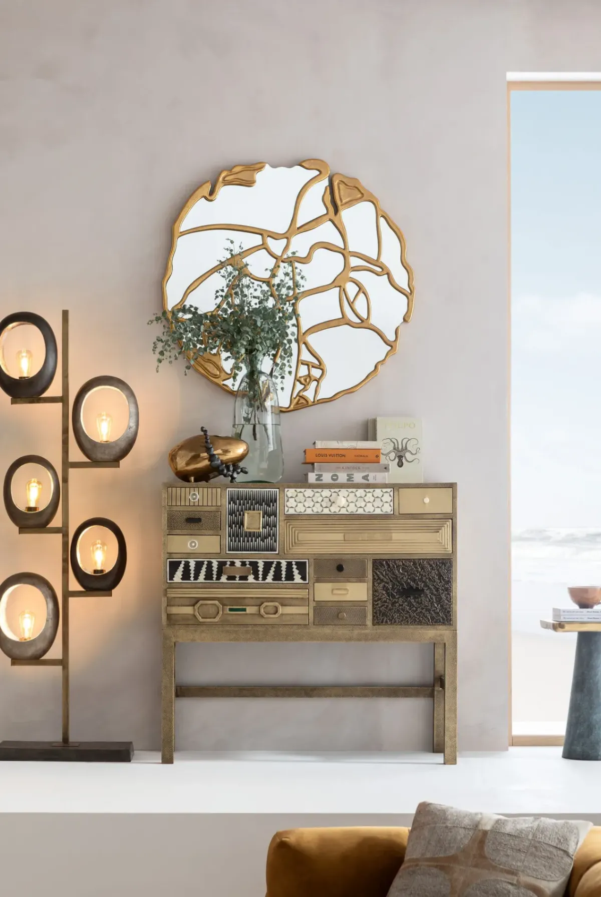 KARE24.se Byrå Chalet - Guld, 13 lådor - KARE Design