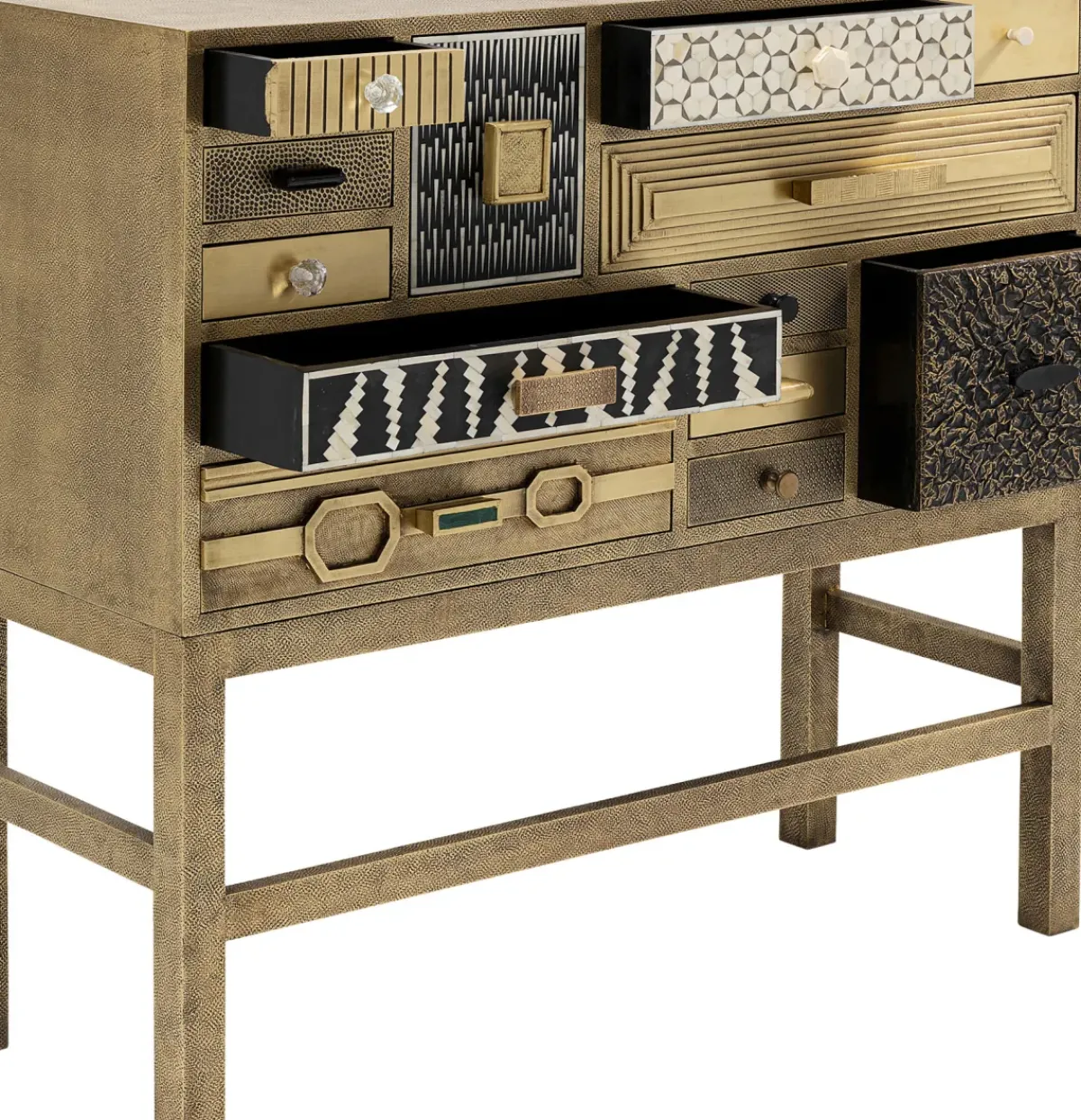 KARE24.se Byrå Chalet - Guld, 13 lådor - KARE Design