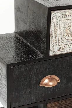 KARE24.se Byrå Finca - Rustik Patina i Ljust och Mörkt Trä, 6 lådor - KARE Design Hot