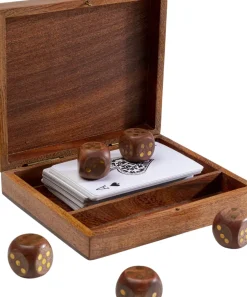 KARE24.se Dekor Card Box Gamble - Låda med Kort, Trä, (7/part) - KARE Design New