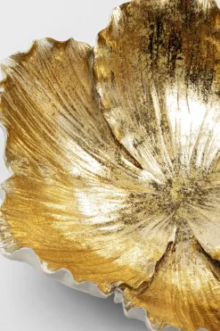 KARE24.se Dekor Skål Flower Bloom Cream Guld Ø25cm - KARE Design Sale