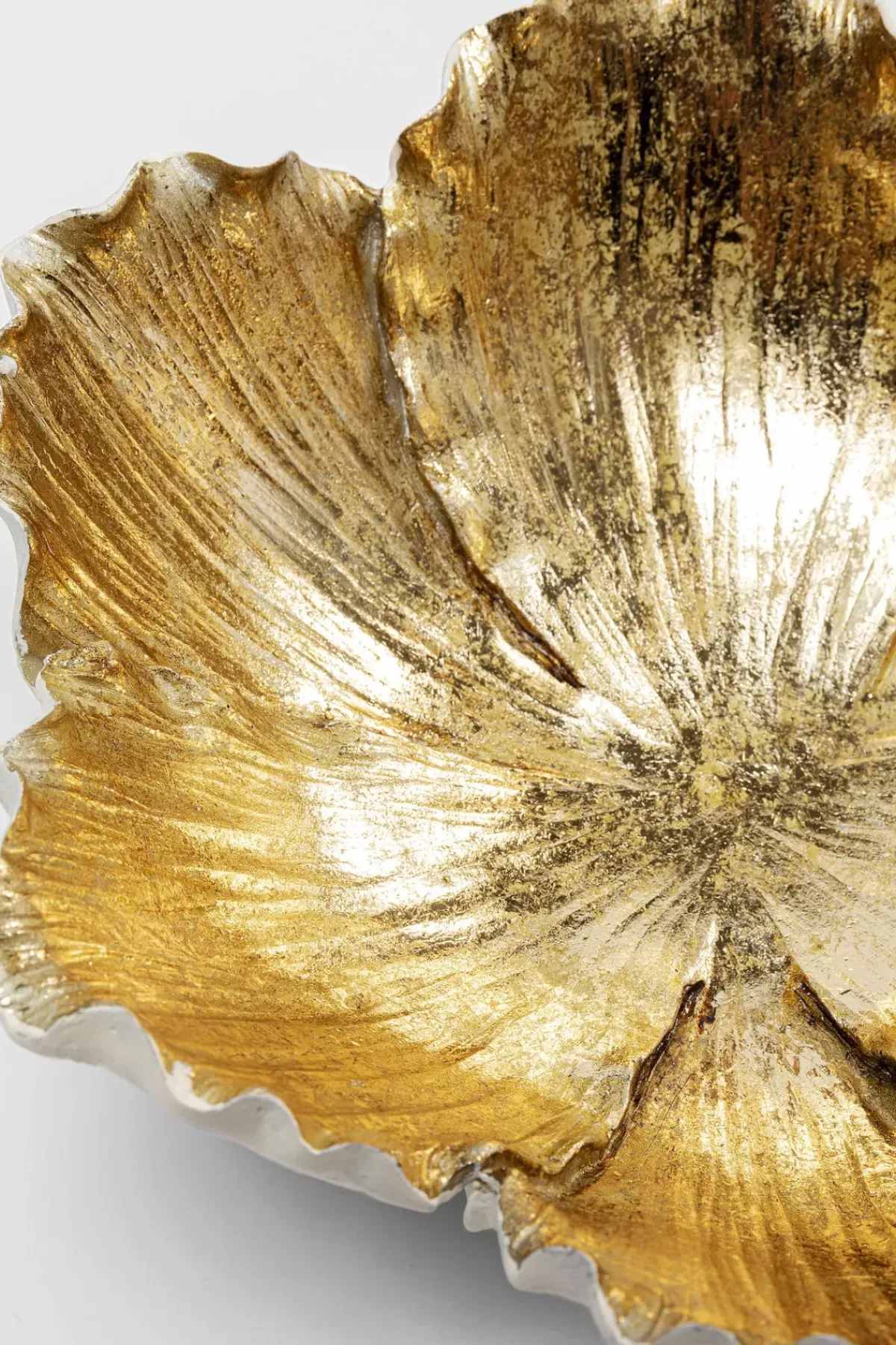 KARE24.se Dekor Skål Flower Bloom Cream Guld Ø25cm - KARE Design Sale