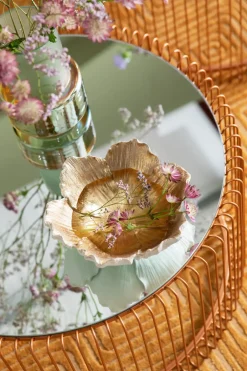 KARE24.se Dekor Skål Flower Bloom Cream Guld Ø20cm - KARE Design Hot