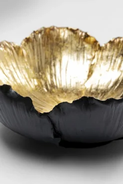 KARE24.se Dekor Skål Flower Bloom Svart Guld Ø25cm - KARE Design Best
