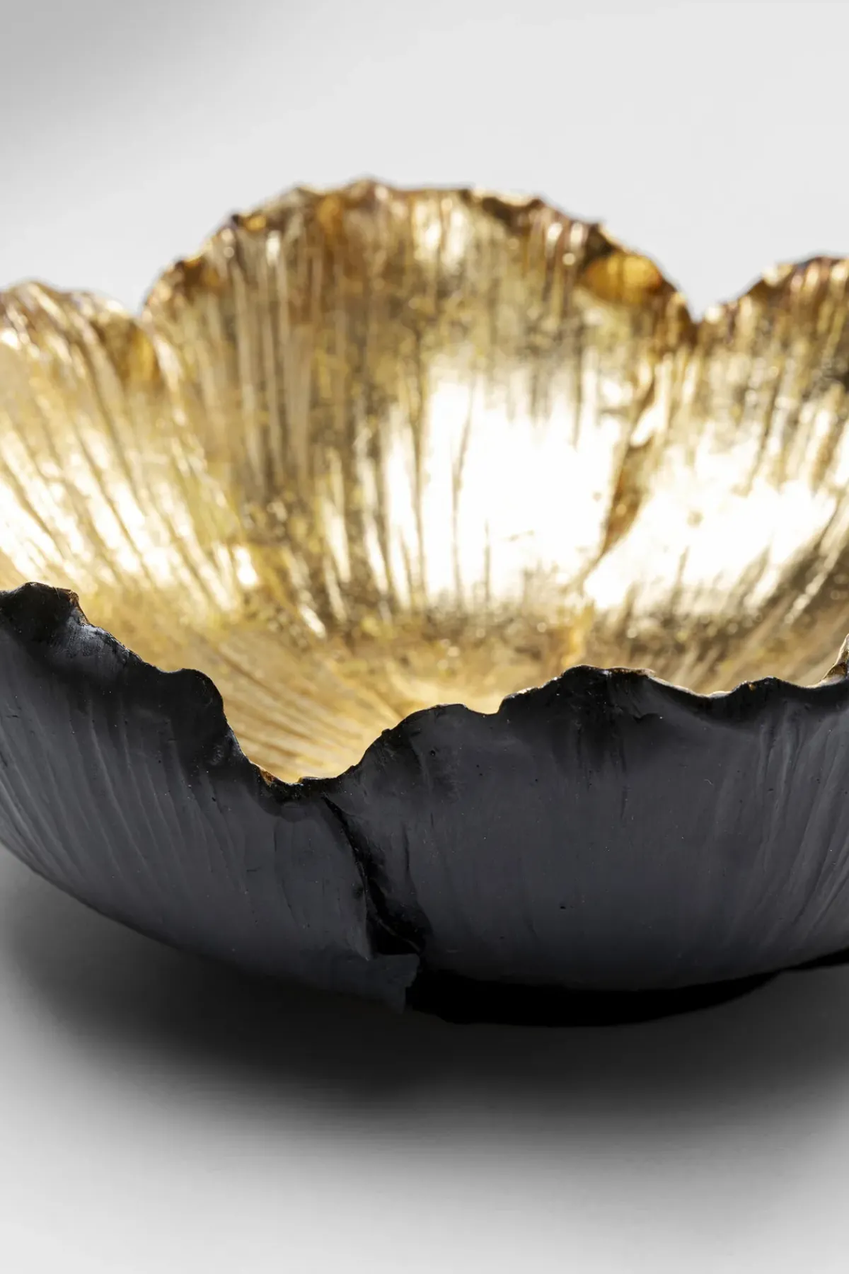 KARE24.se Dekor Skål Flower Bloom Svart Guld Ø25cm - KARE Design Best