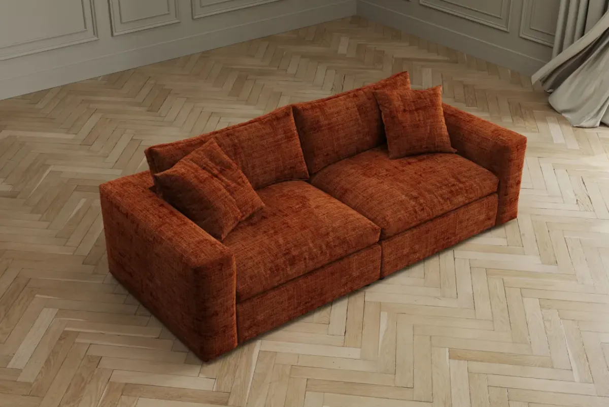 KARE24.se Djupsoffa Chill - Rust, 260cm - KARE Design Discount