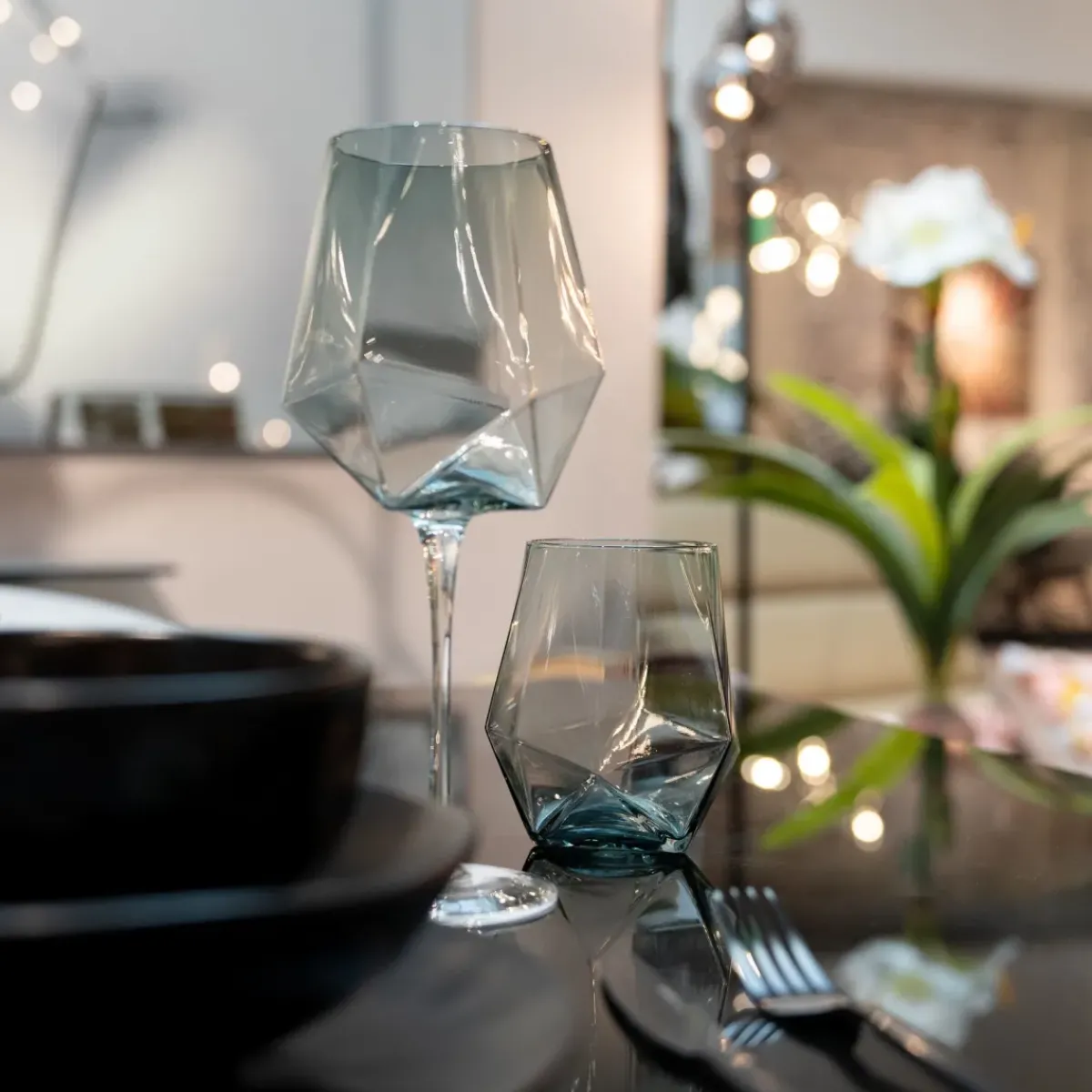 KARE24.se Dricksglas Diamond Smoke - KARE Design