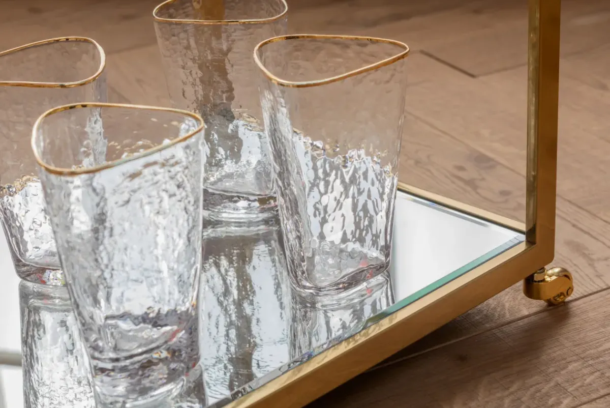 KARE24.se Drinkvagn Classy - Guld/Spegelglas - KARE Design Best