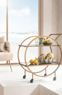 KARE24.se Drinkvagn Loft - Mässing - KARE Design New