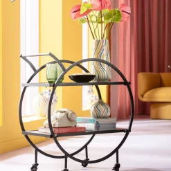 KARE24.se Drinkvagn Loft - Svart Stål/Glas - KARE Design Best