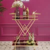 KARE24.se Drinkvagn Pyramids - Guld /Svart - KARE Design Discount