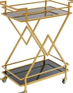 KARE24.se Drinkvagn Pyramids - Guld /Svart - KARE Design Discount