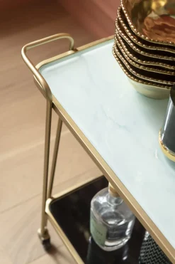 KARE24.se Drinkvagn West Coast - Guld - KARE Design