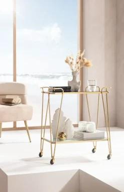 KARE24.se Drinkvagn West Coast - Guld - KARE Design