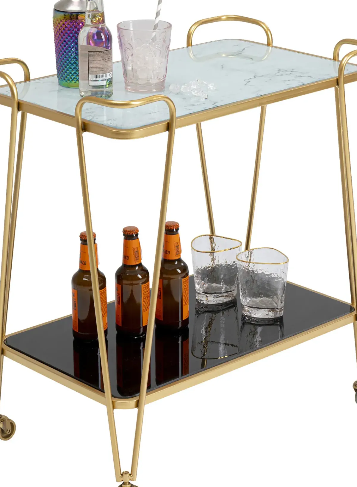 KARE24.se Drinkvagn West Coast - Guld - KARE Design