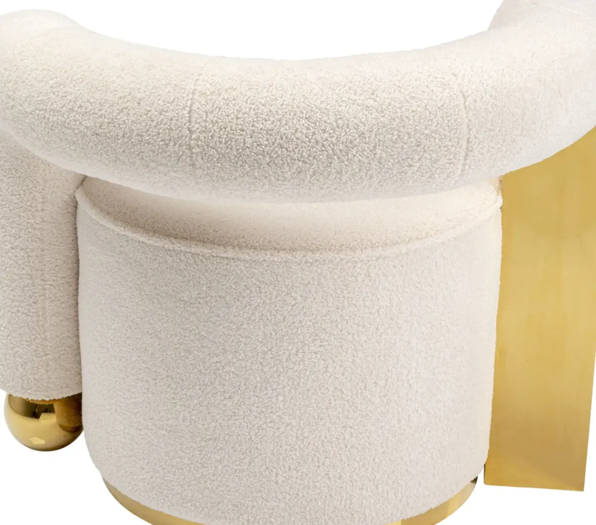 KARE24.se Fåtölj Amuse - Cremevit/Guld - KARE Design Clearance