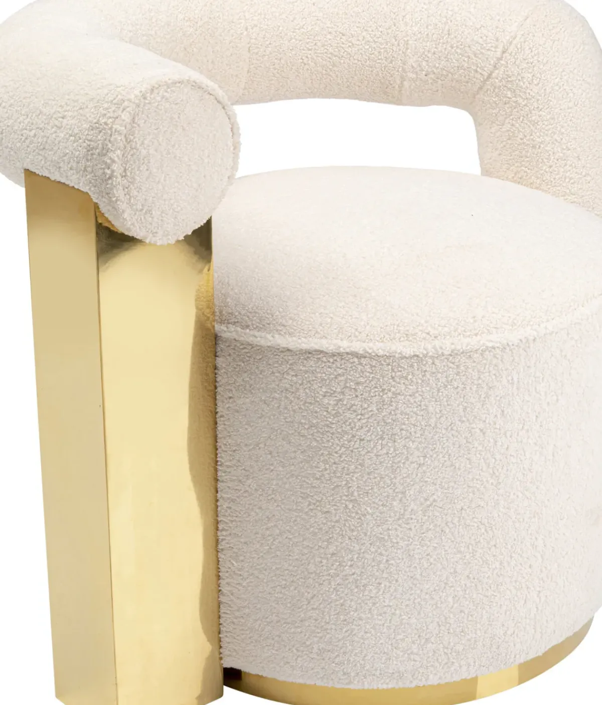 KARE24.se Fåtölj Amuse - Cremevit/Guld - KARE Design Clearance