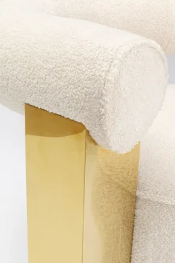 KARE24.se Fåtölj Amuse - Cremevit/Guld - KARE Design Clearance
