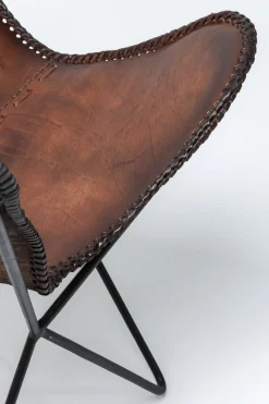KARE24.se Fåtölj Butterfly Brun Econo - KARE Design Online