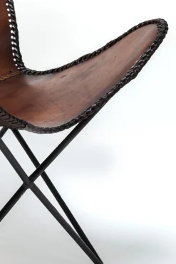 KARE24.se Fåtölj Butterfly Brun Econo - KARE Design Online
