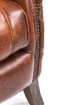 KARE24.se Fåtölj Country Side - Klassisk Öronlappsfåtölj i Läder - KARE Design Hot