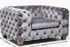 KARE24.se Fåtölj Desire - Khaki Sammet - KARE Design Sale