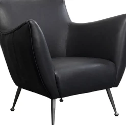 KARE24.se Fåtölj Goldfinger Smart - Svart Läder - KARE Design New