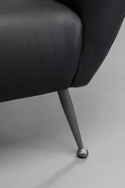 KARE24.se Fåtölj Goldfinger Smart - Svart Läder - KARE Design New