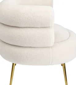 KARE24.se Fåtölj Livelli - Cremevit/Guld - KARE Design Online