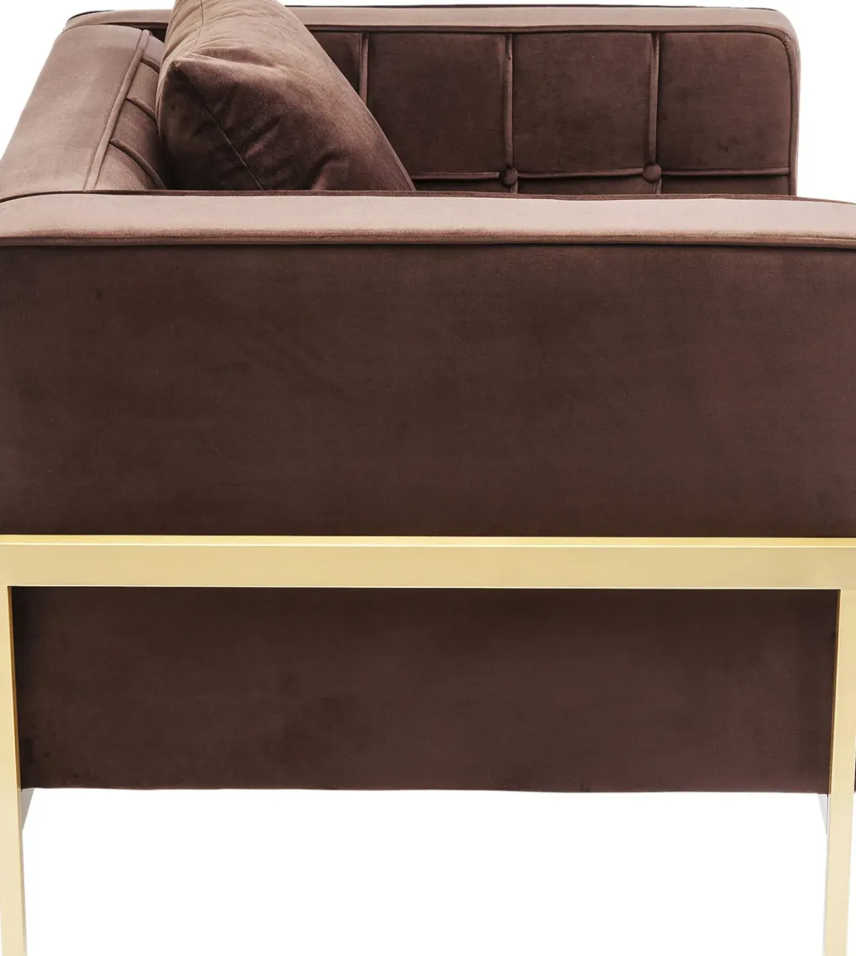 KARE24.se Fåtölj Loft - Brun Sammet/Mässing - KARE Design Best