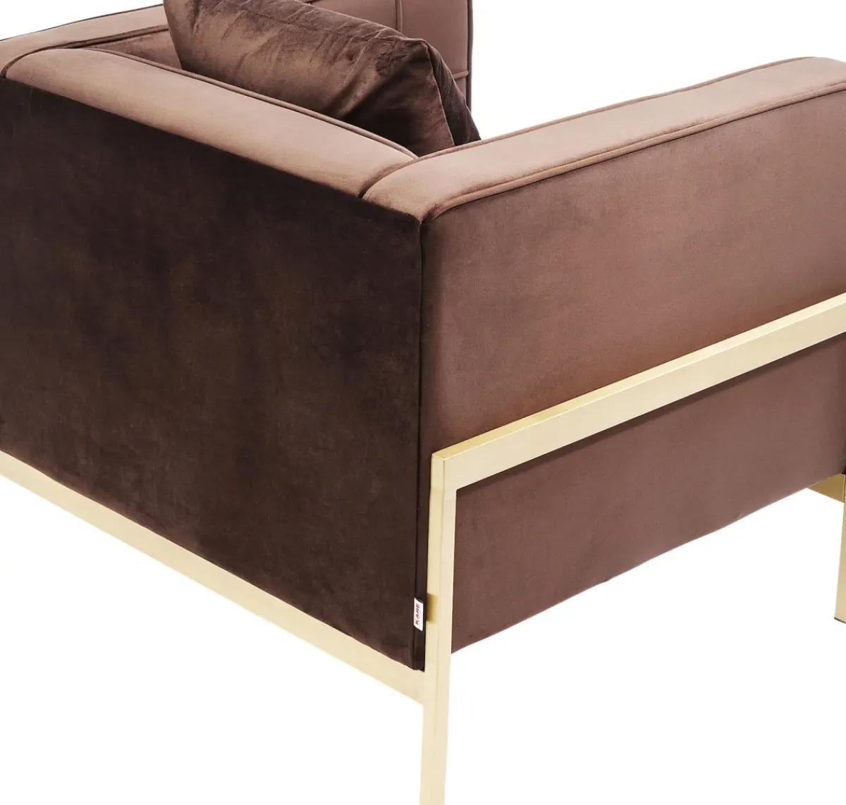 KARE24.se Fåtölj Loft - Brun Sammet/Mässing - KARE Design Best