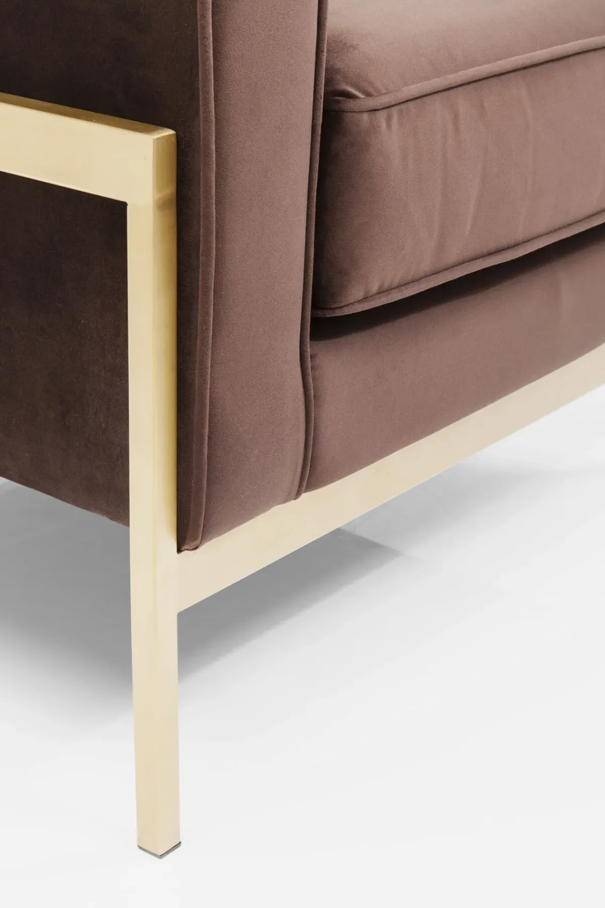 KARE24.se Fåtölj Loft - Brun Sammet/Mässing - KARE Design Best