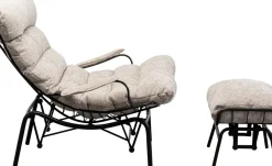 KARE24.se Fåtölj med Pall Vienna - Swing Beige - KARE Design Best