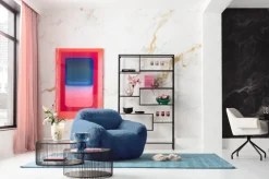 KARE24.se Fåtölj Mika - Blå - KARE Design