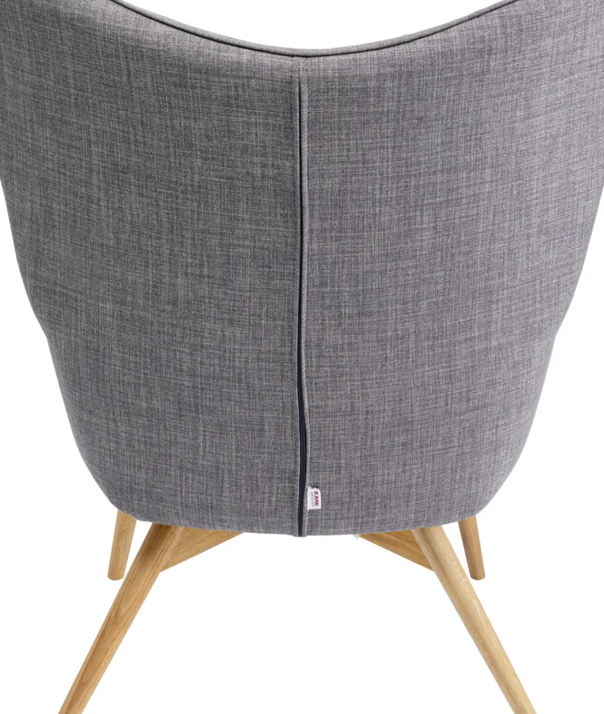 KARE24.se Fåtölj Vicky - Grå/Träben - KARE Design Online