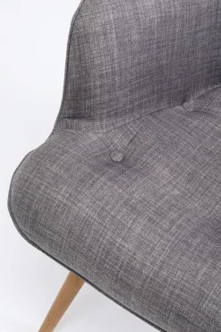 KARE24.se Fåtölj Vicky - Grå/Träben - KARE Design Online