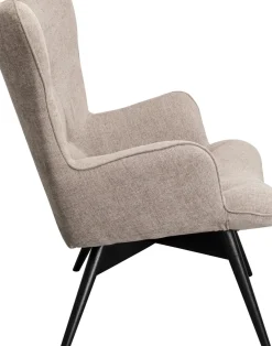 KARE24.se Fåtölj Vicky - Ljusbrun/Svarta Ben - KARE Design New