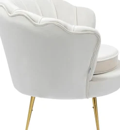 KARE24.se Fåtölj Water Lily - Beige/ Mässningsben - KARE Design Hot