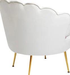 KARE24.se Fåtölj Water Lily - Beige Sammet - KARE Design Online
