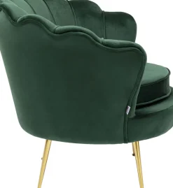 KARE24.se Fåtölj Water Lily - Guld/Mörkgrön - KARE Design Online