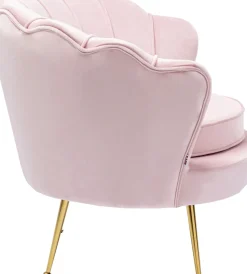 KARE24.se Fåtölj Water Lily - Ljusrosa Sammet - KARE Design Best