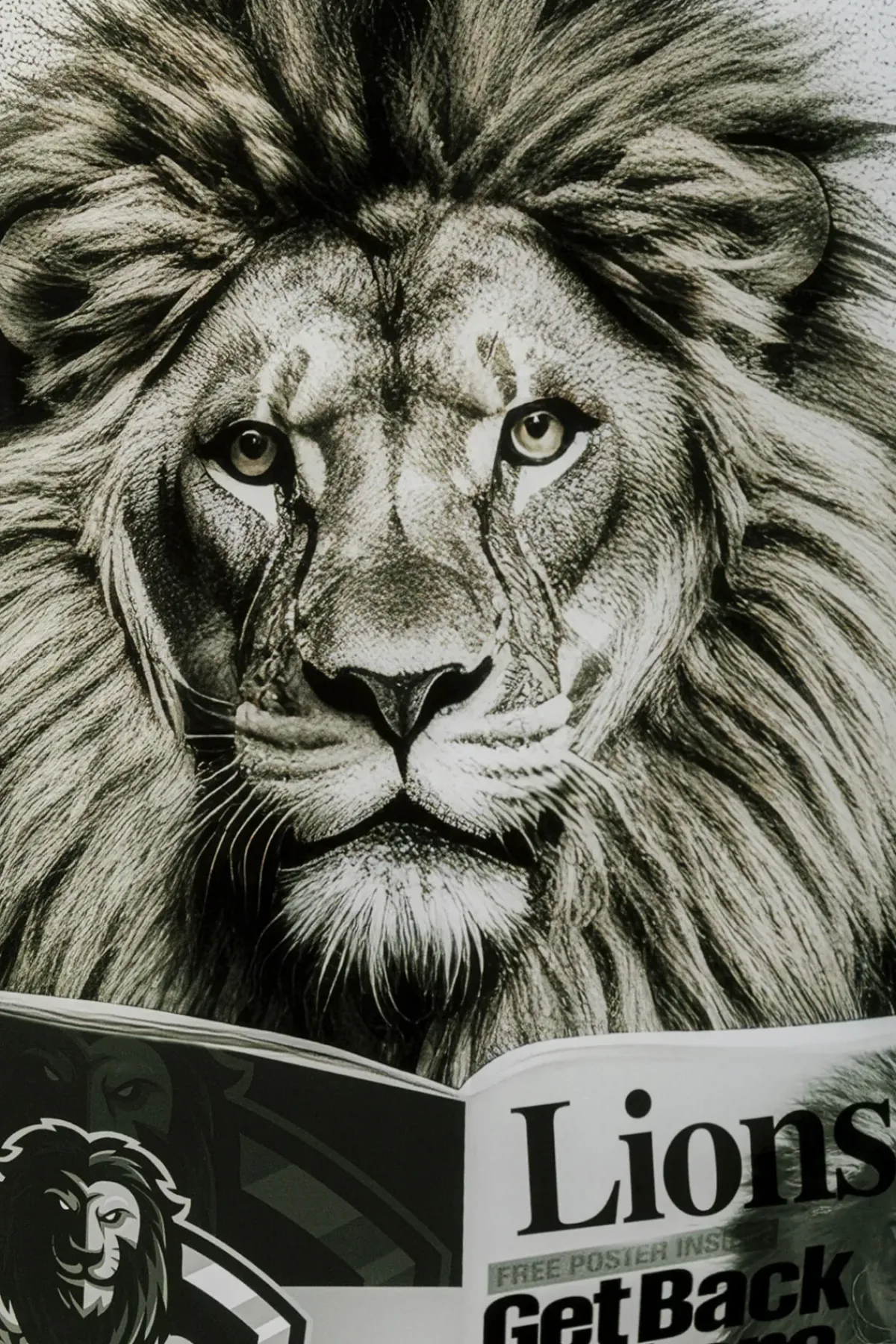 KARE24.se Glastavla Bath Lion, 60x80cm - KARE Design