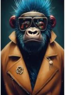 KARE24.se Glastavla Fashion Gorilla - 60x80cm - KARE Design New