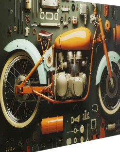 KARE24.se Glastavla Garage Motorbike, 60x80cm - KARE Design Clearance