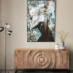 KARE24.se Glastavla Lady Flower, 100x150cm - KARE Design Hot