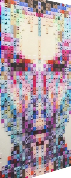 KARE24.se Glastavla Pixel Face, 120x80cm - KARE Design