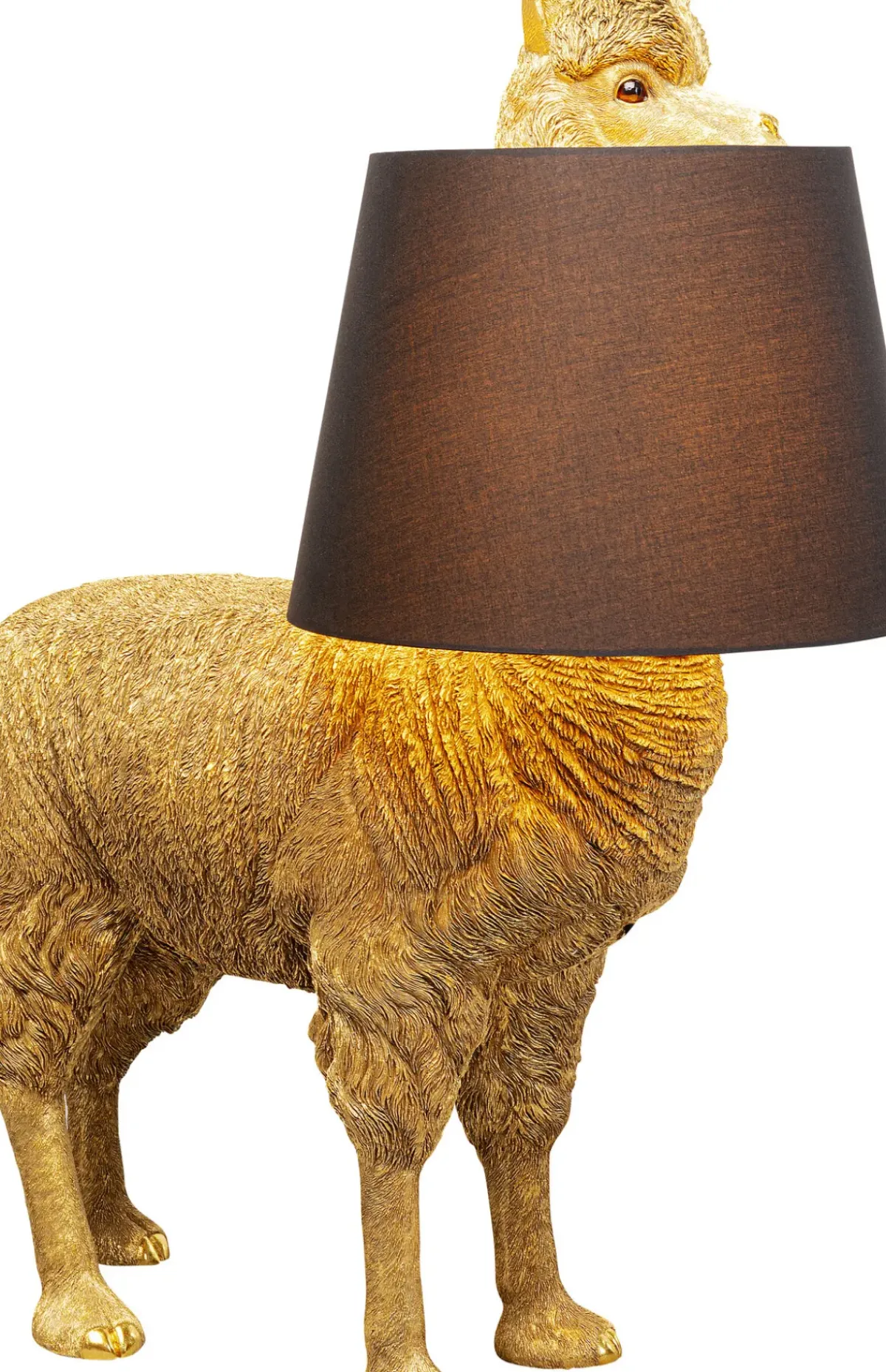 KARE24.se Golvlampa Alpaca - Alpacka, Guld Med Svart Skärm, 108cm - KARE Design Clearance