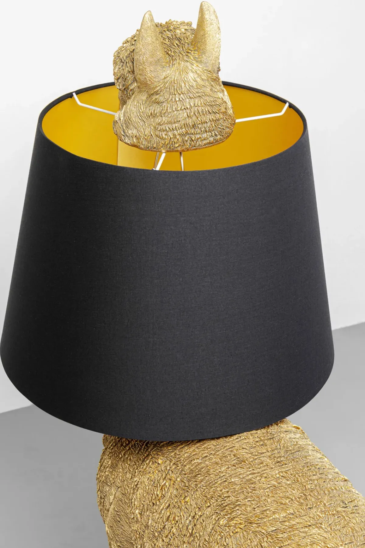 KARE24.se Golvlampa Alpaca - Alpacka, Guld Med Svart Skärm, 108cm - KARE Design Clearance
