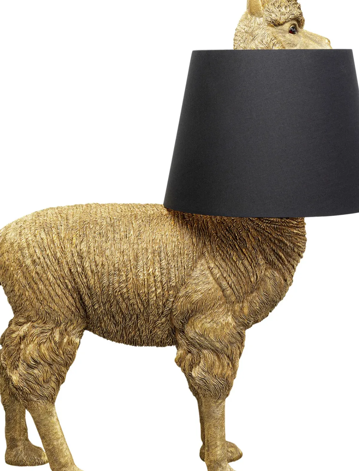 KARE24.se Golvlampa Alpaca - Alpacka, Guld Med Svart Skärm, 108cm - KARE Design Clearance