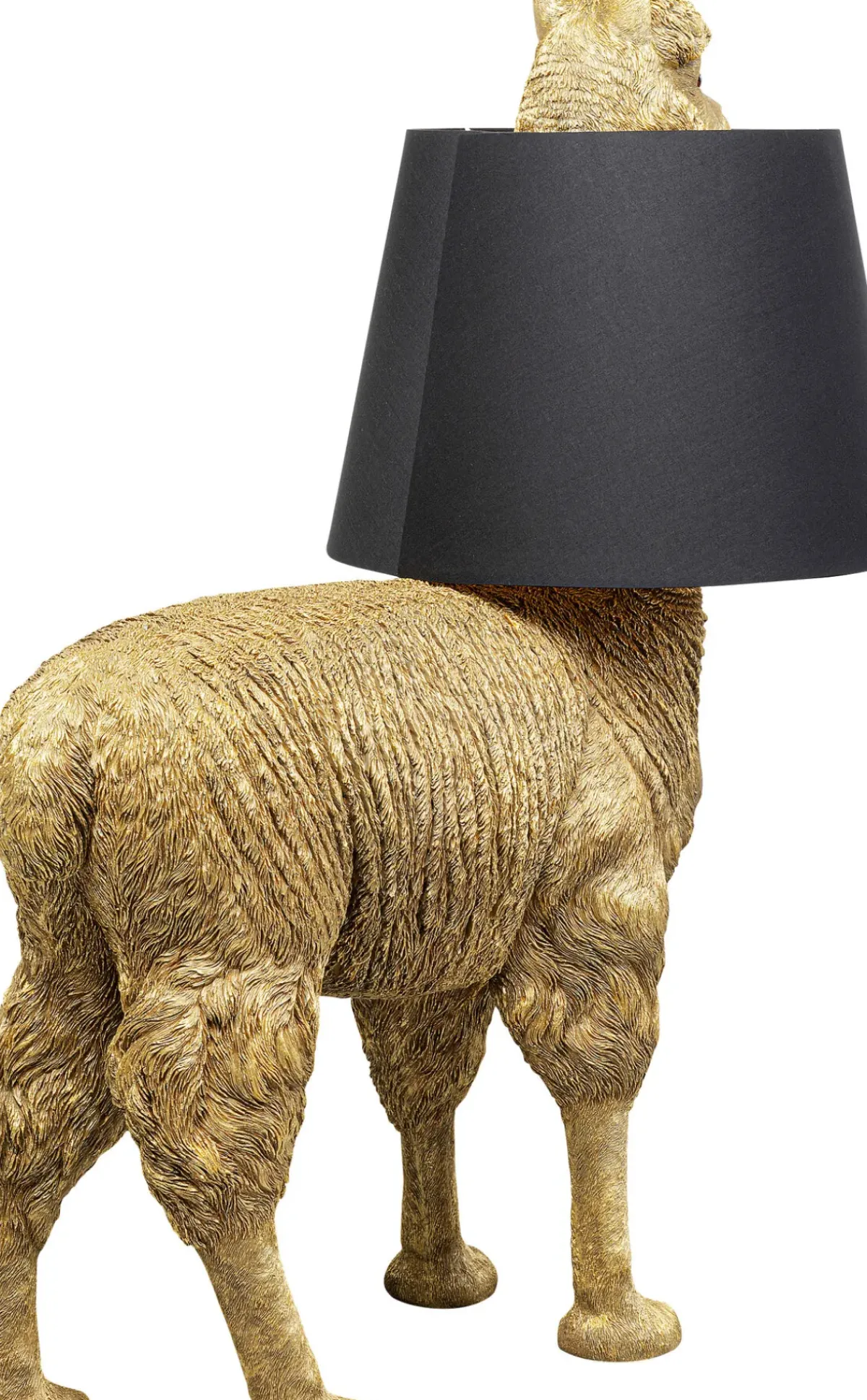 KARE24.se Golvlampa Alpaca - Alpacka, Guld Med Svart Skärm, 108cm - KARE Design Clearance